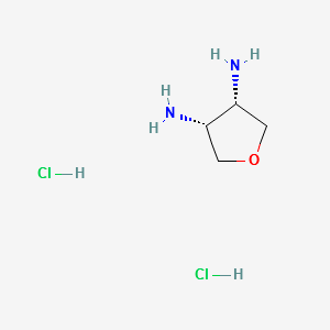(3R,4S)-TETRAHYDROFURAN-3,4-DIAMINE DIHYDROCHLORIDE structure, CAS 1033712-94-5