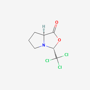 (3R,7AS)-3-(TRICHLOROMETHYL)TETRAHYDROPYRROLO[1,2-C]OXAZOL-1(3H)-ONE structure, CAS 97538-67-5