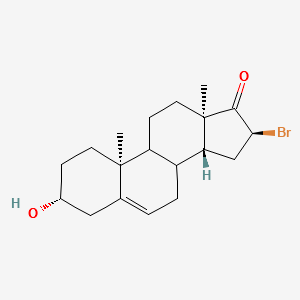 (3S,10R,13S,14S,16R)-16-BROMO-3-HYDROXY-10,13-DIMETHYL-3,4,7,8,9,10,11,12,13,14,15,16-DODECAHYDRO-1H-CYCLOPENTA[A]PHENANTHREN-17(2H)-ONE structure, CAS 158342-64-4