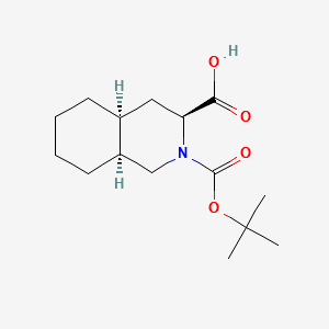 (3S,4AS,8AS)-2-(TERT-BUTOXYCARBONYL)DECAHYDROISOQUINOLINE-3-CARBOXYLIC ACID structure, CAS 115238-59-0