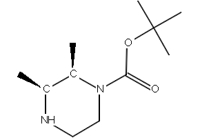 (3S,5R)-TERT-BUTYL 3,5-DIMETHYLPIPERAZINE-1-CARBOXYLATE structure, CAS 1152111-14-2