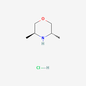(3S,5S)-3,5-DIMETHYLMORPHOLINE HYDROCHLORIDE structure, CAS 154634-94-3