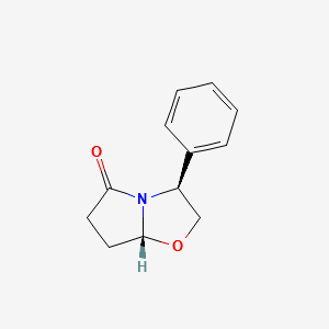 (3S,7AR)-3-PPHENYLTETRAHYDROPYRROLO[2,1-B]OXAZOL-5(6H)-ONE structure, CAS 122383-34-0