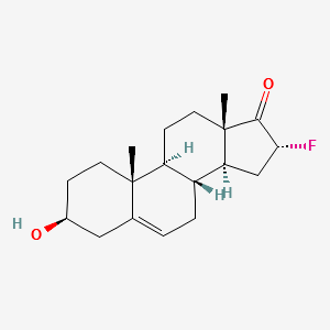 (3S,8R,9S,10R,13S,14S,16R)-16-FLUORO-3-HYDROXY-10,13-DIMETHYL-3,4,7,8,9,10,11,12,13,14,15,16-DODECAHYDRO-1H-CYCLOPENTA[A]PHENANTHREN-17(2H)-ONE structure, CAS 1649-27-0