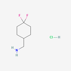 (4,4-DIFLUOROCYCLOHEXYL)METHANAMINE HYDROCHLORIDE structure, CAS 809273-65-2
