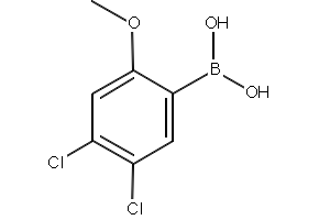 (4,5-DICHLORO-2-METHOXYPHENYL)BORONIC ACID structure, CAS 1256354-93-4