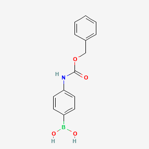 (4-(((BENZYLOXY)CARBONYL)AMINO)PHENYL)BORONIC ACID structure, CAS 192804-36-7