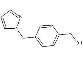 (4-((1H-PYRAZOL-1-YL)METHYL)PHENYL)METHANOL structure, CAS 160388-55-6