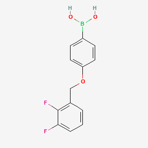 (4-((2,3-DIFLUOROBENZYL)OXY)PHENYL)BORONIC ACID structure, CAS 1256355-76-6