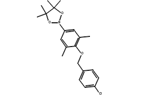 (4-((2-CHLOROBENZYL)OXY)-3,5-DIMETHYLPHENYL)BORONIC ACID structure, CAS 849052-15-9