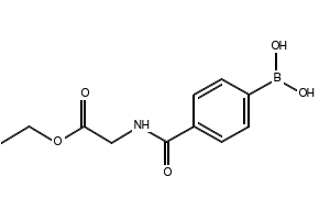 (4-((2-ETHOXY-2-OXOETHYL)CARBAMOYL)PHENYL)BORONIC ACID structure, CAS 1072946-08-7