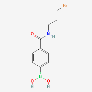 (4-((3-BROMOPROPYL)CARBAMOYL)PHENYL)BORONIC ACID structure, CAS 850567-41-8