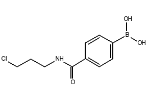 (4-((3-CHLOROPROPYL)CARBAMOYL)PHENYL)BORONIC ACID structure, CAS 874460-03-4