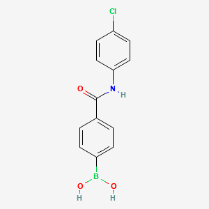 (4-((4-CHLOROPHENYL)CARBAMOYL)PHENYL)BORONIC ACID structure, CAS 874288-02-5