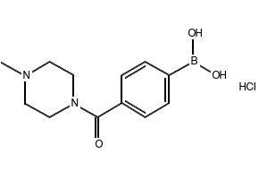 (4-((4-METHYLPIPERAZIN-1-YL)CARBAMOYL)PHENYL)BORONIC ACID HYDROCHLORIDE structure, CAS 913835-43-5