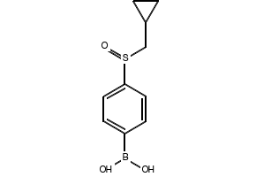 (4-((CYCLOPROPYLMETHYL)SULFINYL)PHENYL)BORONIC ACID structure, CAS 1217501-04-6
