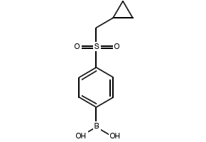 (4-((CYCLOPROPYLMETHYL)SULFONYL)PHENYL)BORONIC ACID structure, CAS 1175560-85-6