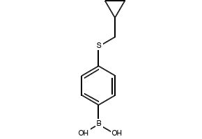 (4-((CYCLOPROPYLMETHYL)THIO)PHENYL)BORONIC ACID structure, CAS 1217501-03-5