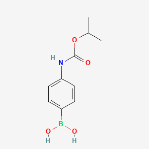 (4-((ISOPROPOXYCARBONYL)AMINO)PHENYL)BORONIC ACID structure, CAS 1033726-21-4