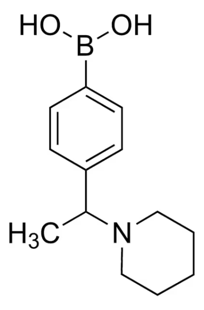 (4-(1-(PIPERIDIN-1-YL)ETHYL)PHENYL)BORONIC ACID structure, CAS 1287753-40-5