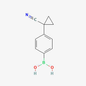 (4-(1-CYANOCYCLOPROPYL)PHENYL)BORONIC ACID structure, CAS 1217501-00-2