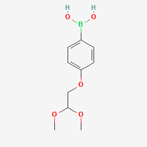 (4-(2,2-DIMETHOXYETHOXY)PHENYL)BORONIC ACID structure, CAS 1256355-36-8