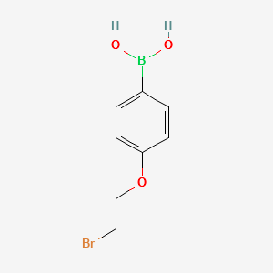 (4-(2-BROMOETHOXY)PHENYL)BORONIC ACID structure, CAS 913836-06-3