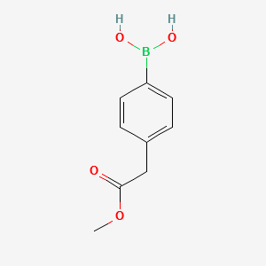 (4-(2-METHOXY-2-OXOETHYL)PHENYL)BORONIC ACID structure, CAS 454185-96-7