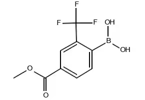 (4-(2-NITRO-4-(TRIFLUOROMETHYL)PHENOXY)PHENYL)BORONIC ACID structure, CAS 957062-58-7