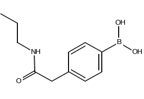 (4-(2-OXO-2-(PROPYLAMINO)ETHYL)PHENYL)BORONIC ACID structure, CAS 1256345-81-9
