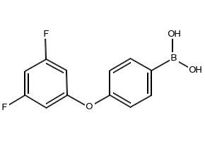 (4-(3,5-DIFLUOROPHENOXY)PHENYL)BORONIC ACID structure, CAS 1029438-51-4