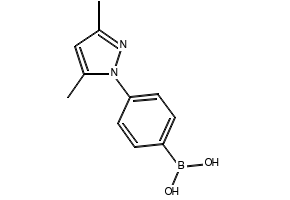 (4-(3,5-DIMETHYL-1H-PYRAZOL-1-YL)PHENYL)BORONIC ACID structure, CAS 1025495-85-5