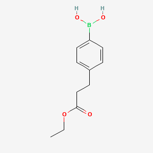 (4-(3-ETHOXY-3-OXOPROPYL)PHENYL)BORONIC ACID structure, CAS 660440-57-3
