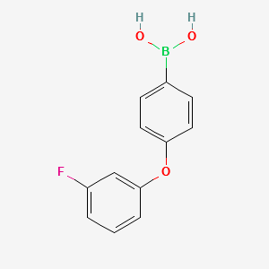 (4-(3-FLUOROPHENOXY)PHENYL)BORONIC ACID structure, CAS 1029438-36-5