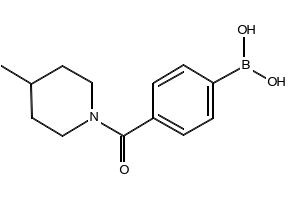 (4-(4-METHYLPIPERIDINE-1-CARBONYL)PHENYL)BORONIC ACID structure, CAS 850568-21-7