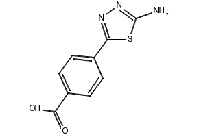 (4-(5-AMINO-1,3,4-THIADIAZOL-2-YL)PHENYL)BORONIC ACID structure, CAS 957034-52-5