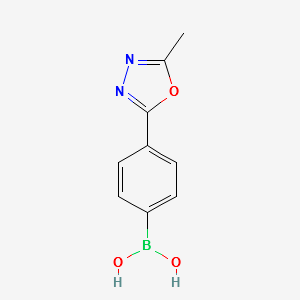 (4-(5-METHYL-1,3,4-OXADIAZOL-2-YL)PHENYL)BORONIC ACID structure, CAS 913835-70-8