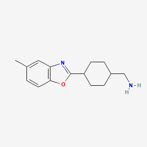 (4-(5-METHYLBENZO[D]OXAZOL-2-YL)CYCLOHEXYL)METHANAMINE structure, CAS 1217702-12-9