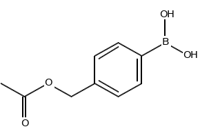 (4-(ACETOXYMETHYL)PHENYL)BORONIC ACID structure, CAS 326496-51-9