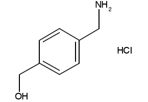 (4-(AMINOMETHYL)PHENYL)METHANOL HYDROCHLORIDE structure, CAS 34403-46-8