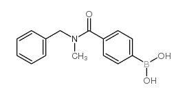 (4-(BENZYL(METHYL)CARBAMOYL)PHENYL)BORONIC ACID structure, CAS 874219-49-5