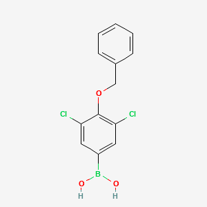 (4-(BENZYLOXY)-3,5-DICHLOROPHENYL)BORONIC ACID structure, CAS 1003298-85-8