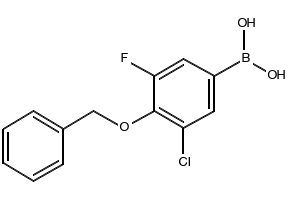 (4-(BENZYLOXY)-3-CHLORO-5-METHOXYPHENYL)BORONIC ACID structure, CAS 1218790-59-0