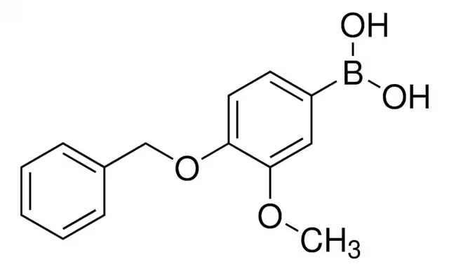 (4-(BENZYLOXY)-3-METHOXYPHENYL)BORONIC ACID structure, CAS 243990-53-6