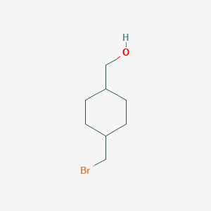 (4-(BROMOMETHYL)CYCLOHEXYL)METHANOL structure, CAS 137384-55-5