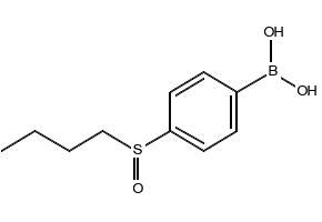 (4-(BUTYLSULFINYL)PHENYL)BORONIC ACID structure, CAS 1217501-01-3