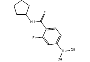 (4-(CYCLOPENTYLCARBAMOYL)-3-FLUOROPHENYL)BORONIC ACID structure, CAS 957034-70-7
