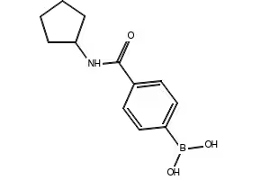 (4-(CYCLOPENTYLCARBAMOYL)PHENYL)BORONIC ACID structure, CAS 850568-15-9