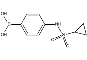 (4-(CYCLOPROPANESULFONAMIDO)PHENYL)BORONIC ACID structure, CAS 1072945-68-6