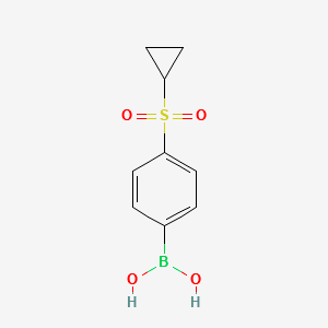 (4-(CYCLOPROPYLSULFONYL)PHENYL)BORONIC ACID structure, CAS 1217501-07-9